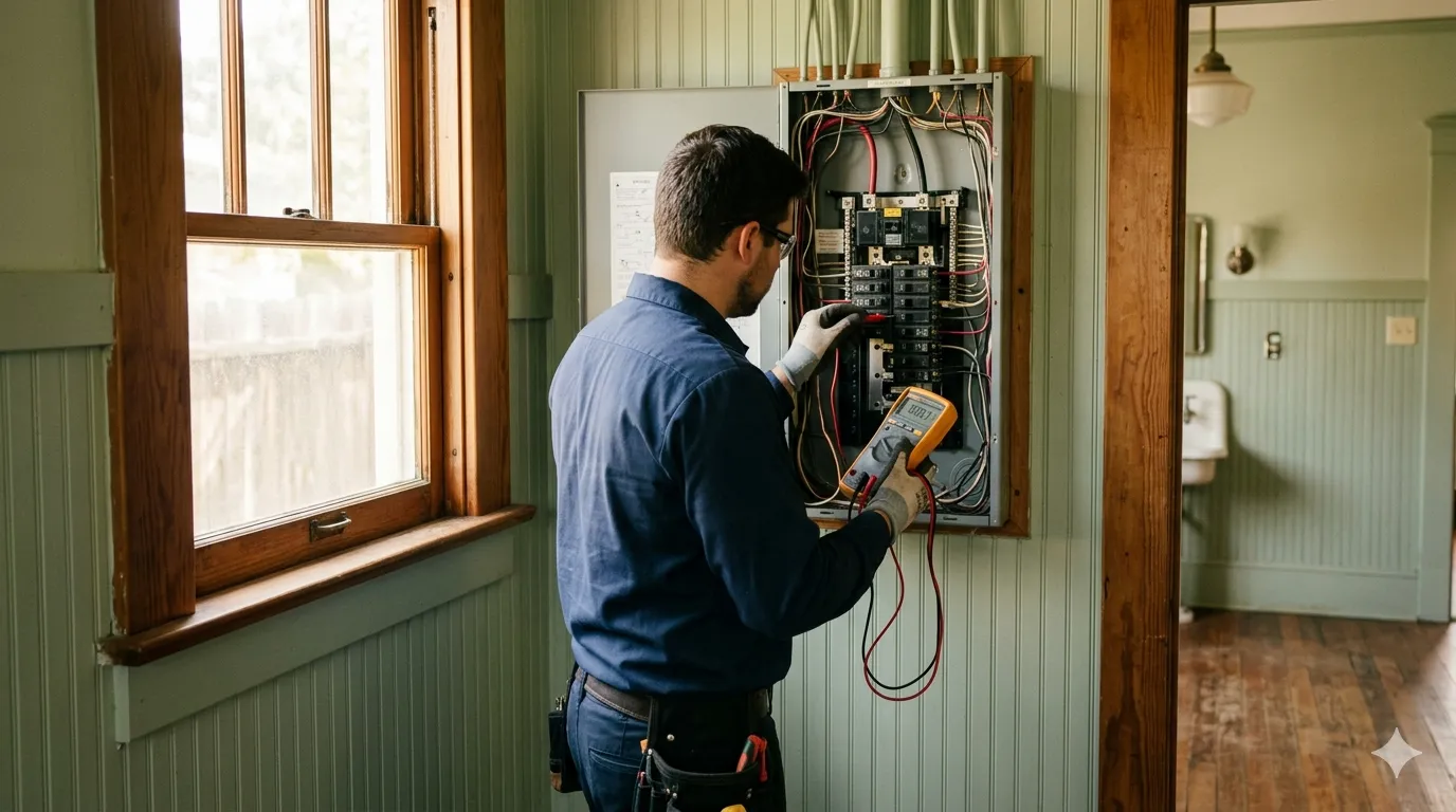 A Bellaire ranch home with a recently upgraded electrical panel and new sewer lateral cleanout